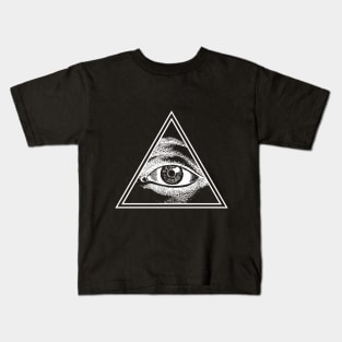 All Seeing Eye Of God Third Eye Kids T-Shirt